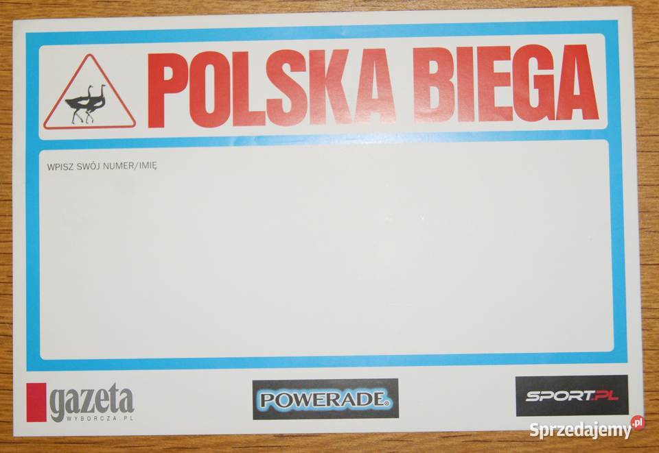 POLSKA BIEGA Numery starowe Parczew sprzedam