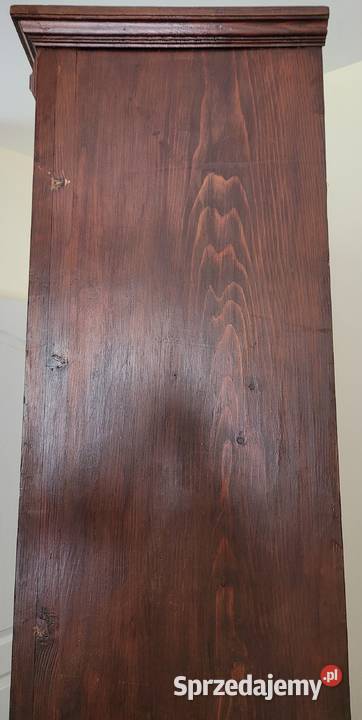 Stara drewniana witryna biblioteczka odnowiona Wrocław