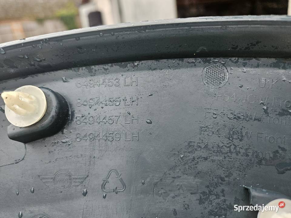 MINI CLUBMAN F54 LCI LIFT LISTWA BŁOTNIKA LEWY osobowe wielkopolskie Międzychód