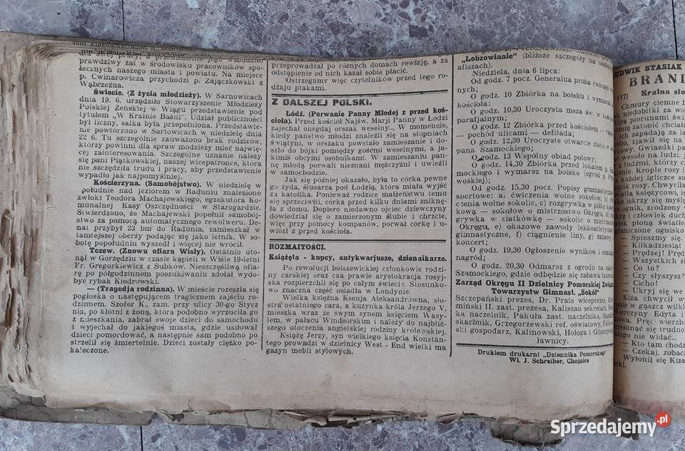 Stasiak Brandenburg wycinki gazet Dziennik Kolekcje Tczew