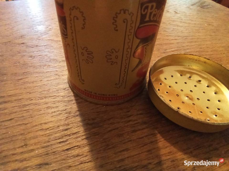 Metalowa solniczka wyprodukowana w Hongkongu mazowieckie Warszawa