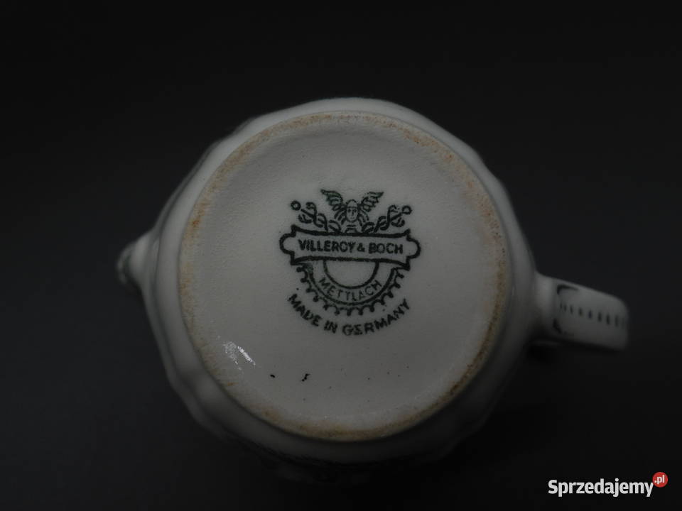 Porcelanowy mlecznik Villeroy Boch zielony