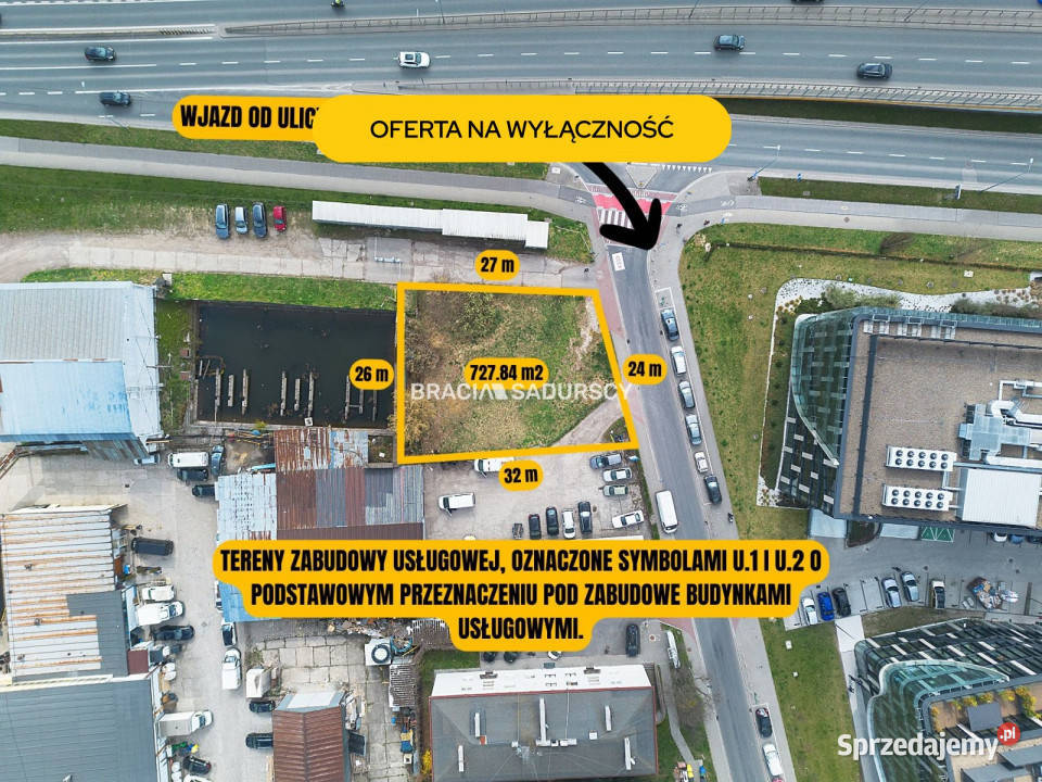 Sprzedaż działki Kraków 729m2 sprzedam
