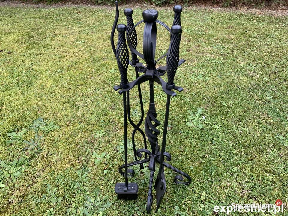 Zestaw kominkowy kuty ręcznie STOJAK KOMINKOWY Warszawa