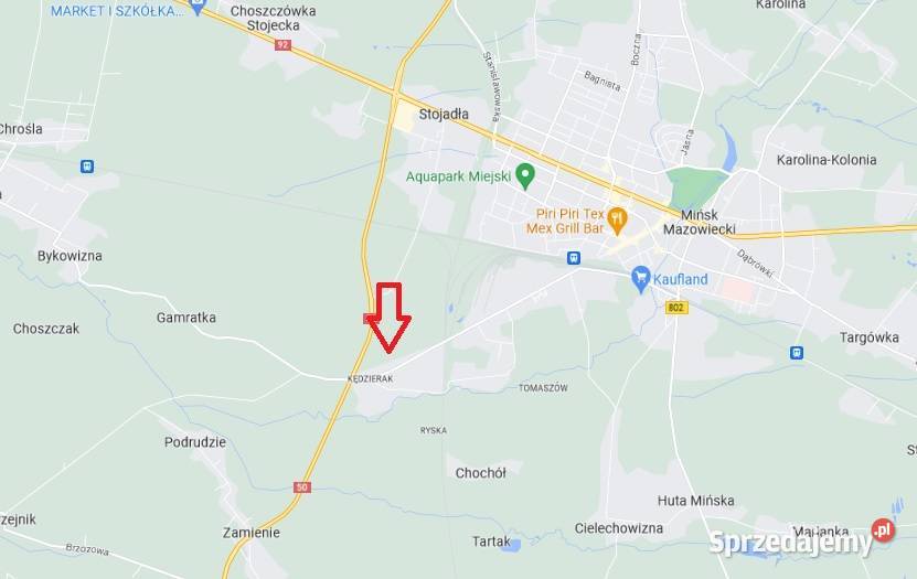 Działka budowlano inwestycyjna Prąd Woda Mińsk Mazowiecki