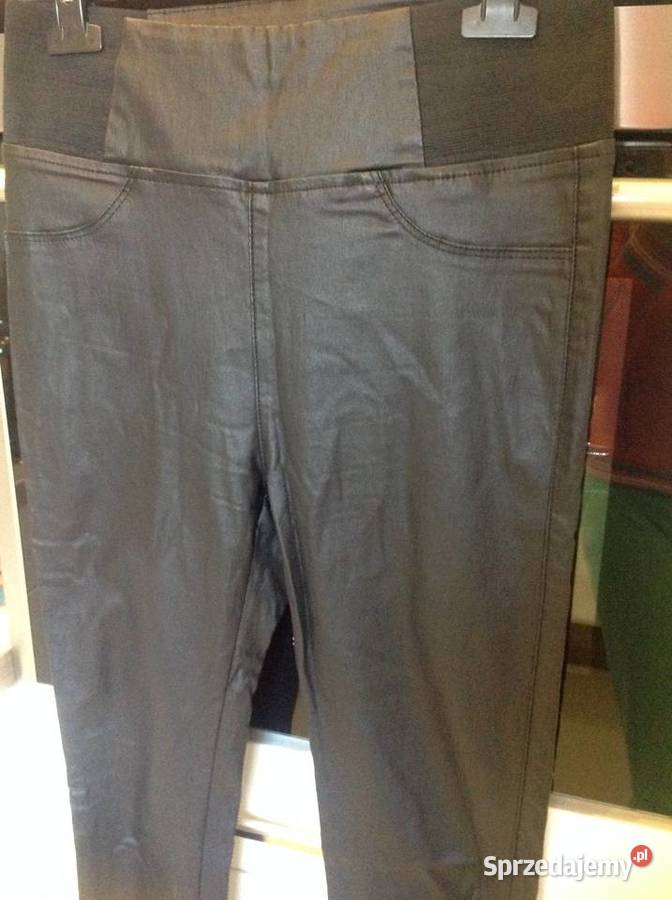 Spodnie Legginsy Woskowane Czarne Damskie 31 czarny lubuskie Nowa Sól
