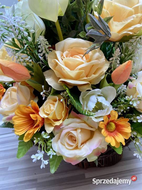 Kompozycja kwiaty sztuczne Kalisz