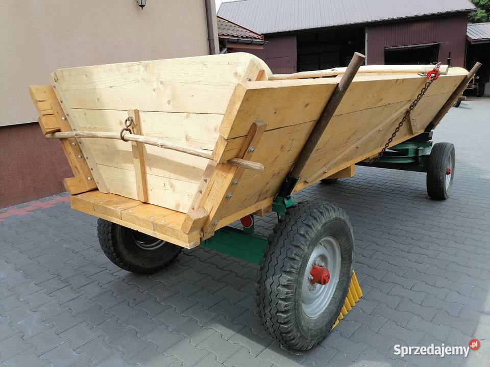 Wóz ciągnikiem fura Masłów Drugi