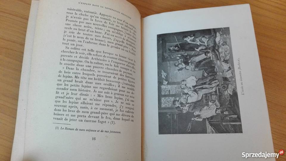 Lenfant dans la littrature franaise 2 J Calvet pomorskie Gdańsk
