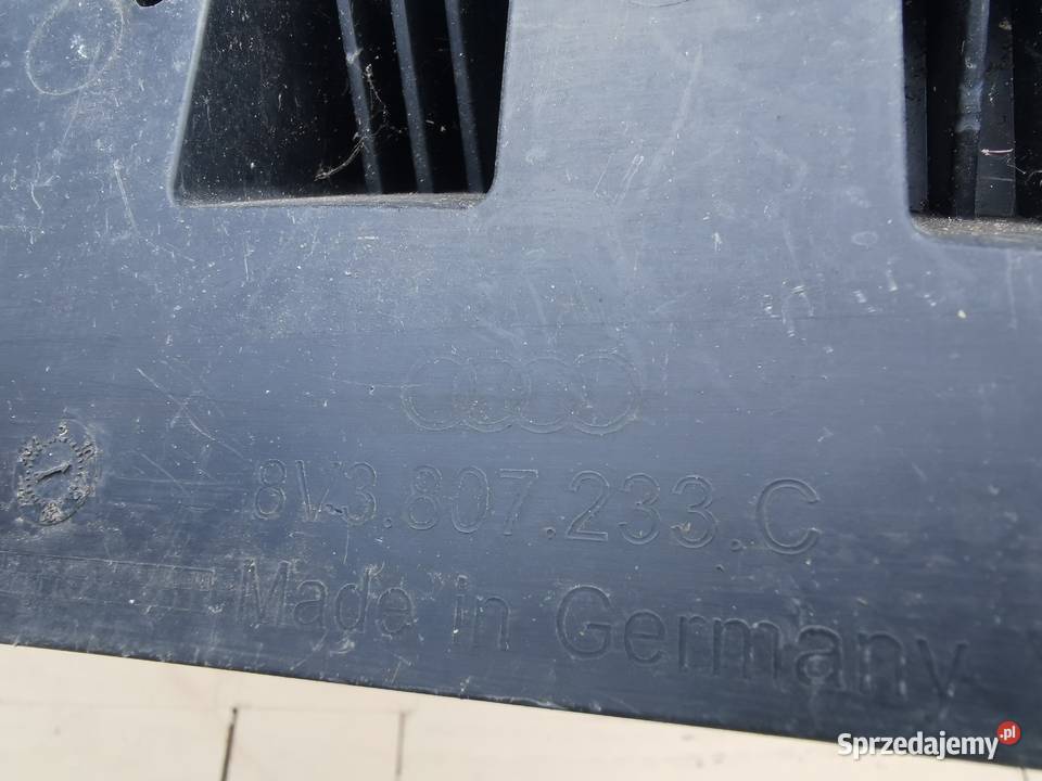 Płyta osłona pod zderzak przód audi a3 8v3 lift Karoseria Sieraków