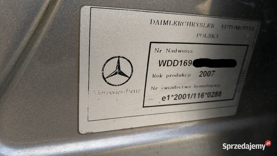 mercedes A klasa 2007r 15 benzyna Szczecin sprzedam
