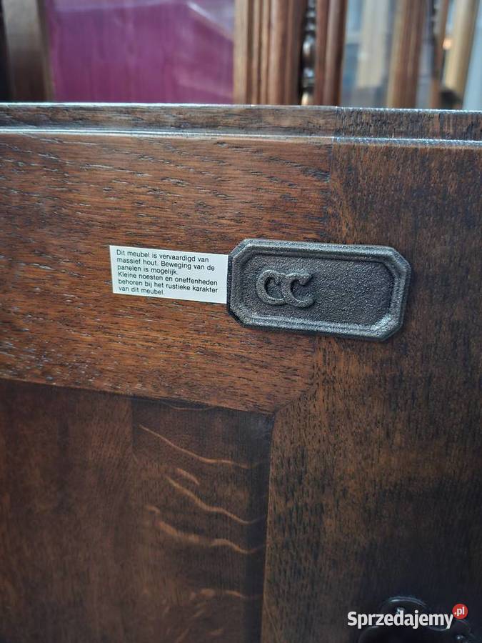 Duża dębowa komoda rustykalna 240 Komody małopolskie Nowy Sącz sprzedam