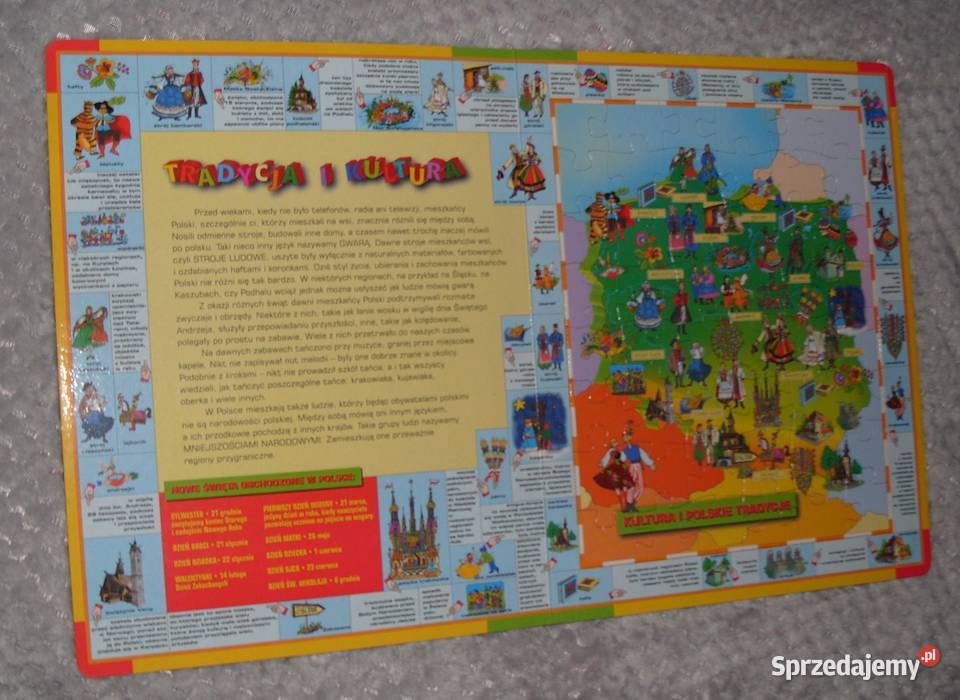 Ilustrowany ATLAS POLSKI z Puzzlami Rawicz