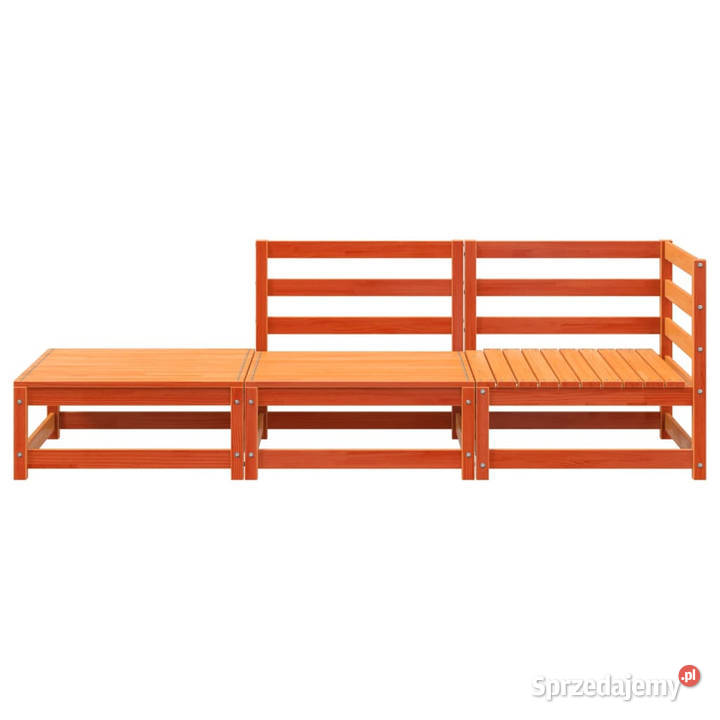 2osobowa sofa ogrodowa z podnóżkiem woskowy brąz Warszawa
