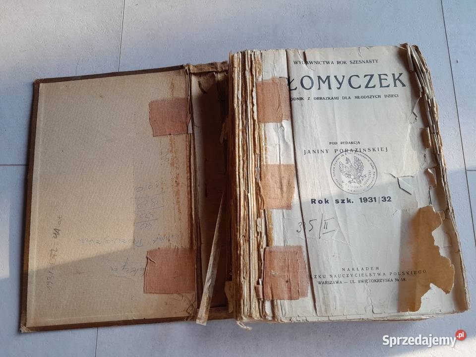 Stary przedwojenny tygodnik dzieci Płomyczek Antykwariat Dąbrowa Górnicza