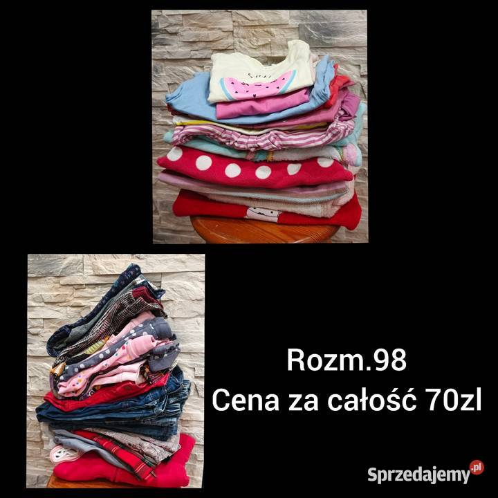 Paka ubrań 98 dziewczynka Ozorków sprzedam