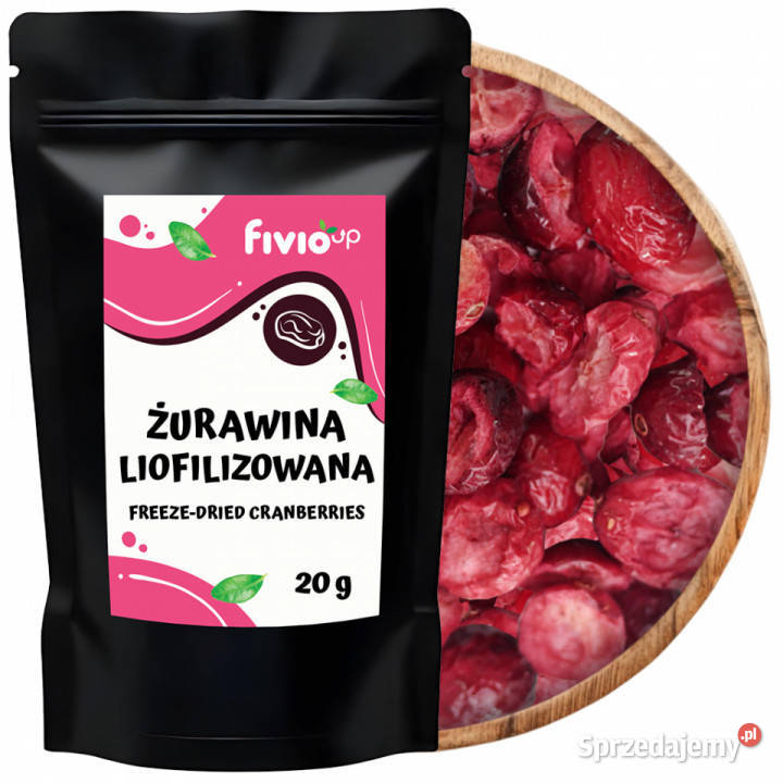 fivio Żurawina liofilizowana połówki 20 g fivio Brzozów sprzedam