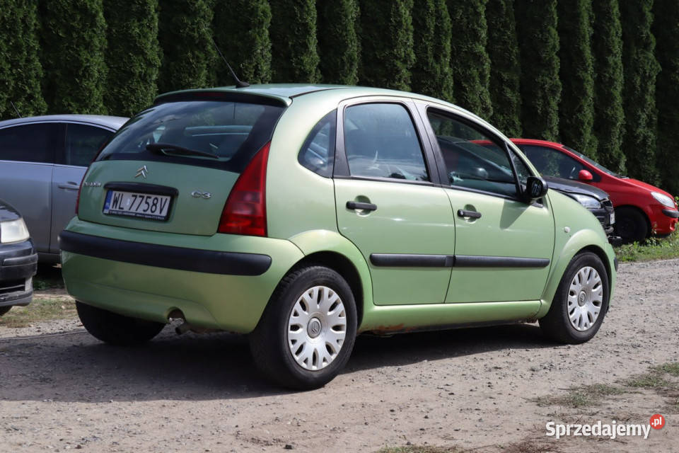Citroen C3 2003r 11 Benzyna Auto do Jazdy zielony mazowieckie Warszawa