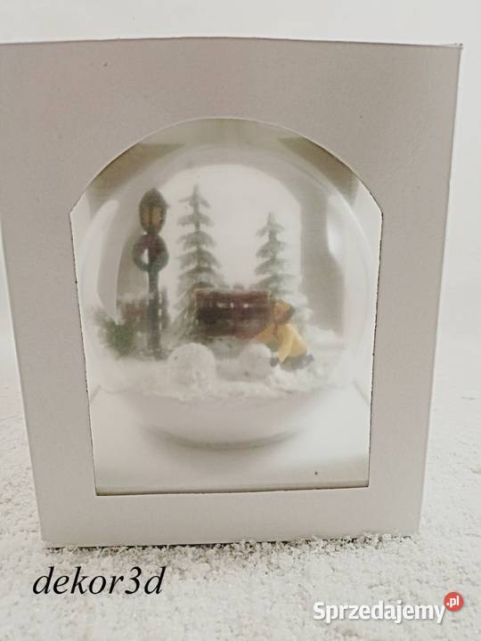 Bombka 3d zimowy krajobraz śr15 dekoracja