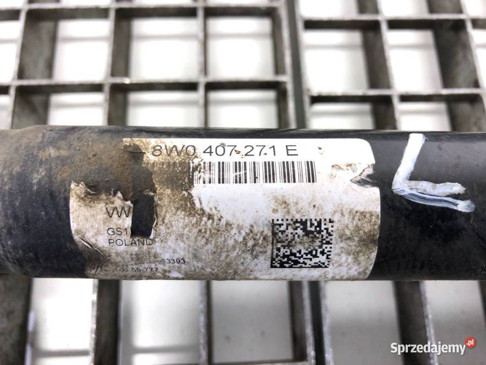 PÓŁOŚ LEWY PRZÓD AUDI A4 B9 8W0407271E 20 150