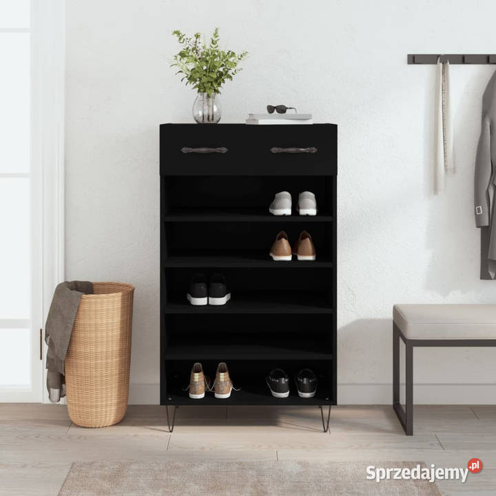 Szafka na buty czarna 60x35x105 materiał Warszawa