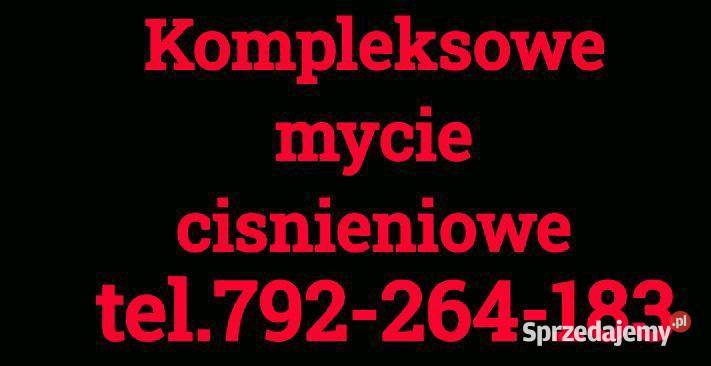 Mycie cisnieniowe kostka elewacja hale Usługi Motycz