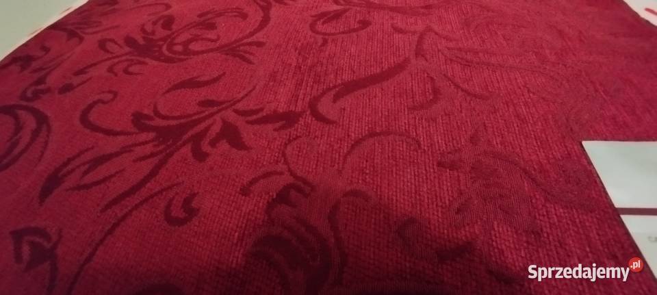 Podkładki na stół materiałowe bordowe nowe dolnośląskie