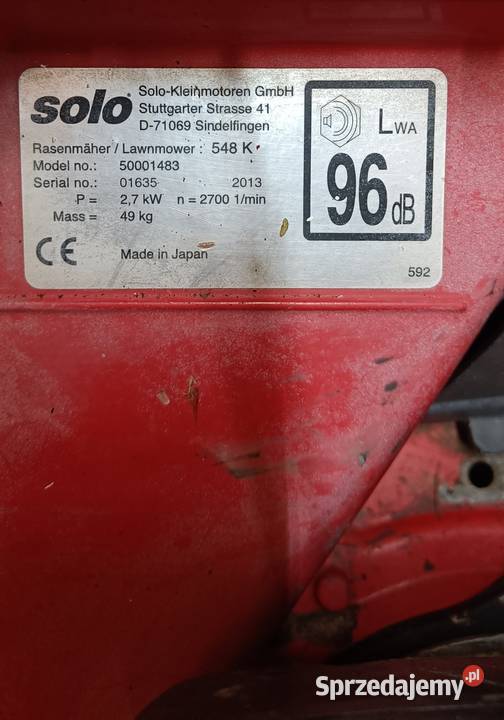 Kosiaka do trawy Solo 548 K kosznapęd Suwałki