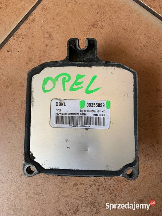 Komputer silnika OPEL ASTRA 2 09355929 Układ elektryczny wielkopolskie Margonin sprzedam