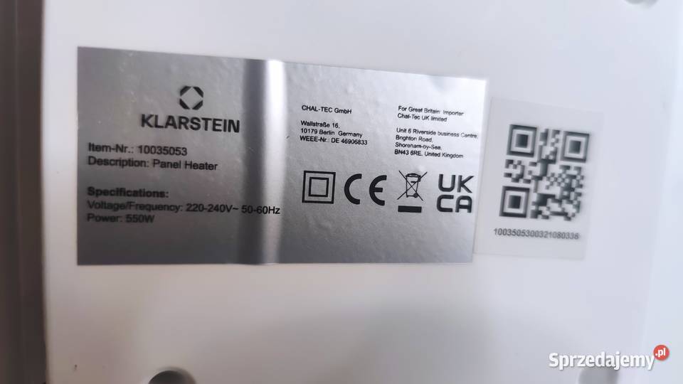 Grzejnik podczerwieni Klarstein Wonderwall Earth