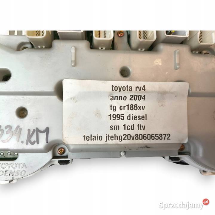 LICZNIK ZEGARY Toyota Rav4 II 20 D4D 1CDTFV Liczniki i zegary lubelskie Chełm sprzedam