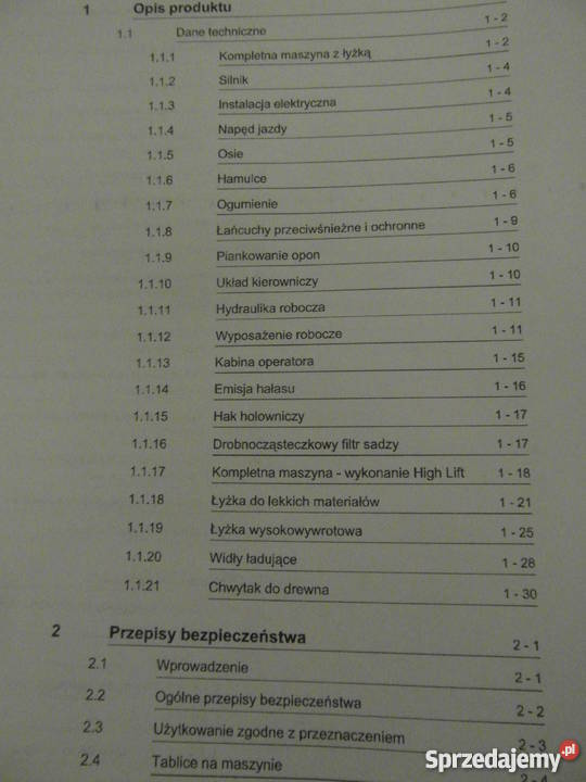 INSTRUKCJA OBSŁUGI DTR LIEBHERR L551 i iNNE Rok wydania 2008 zachodniopomorskie Szczecin
