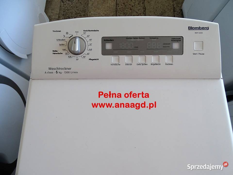 Pralkosuszarka BLOMBERG WDT 6335 szer45 60cm Goleniów