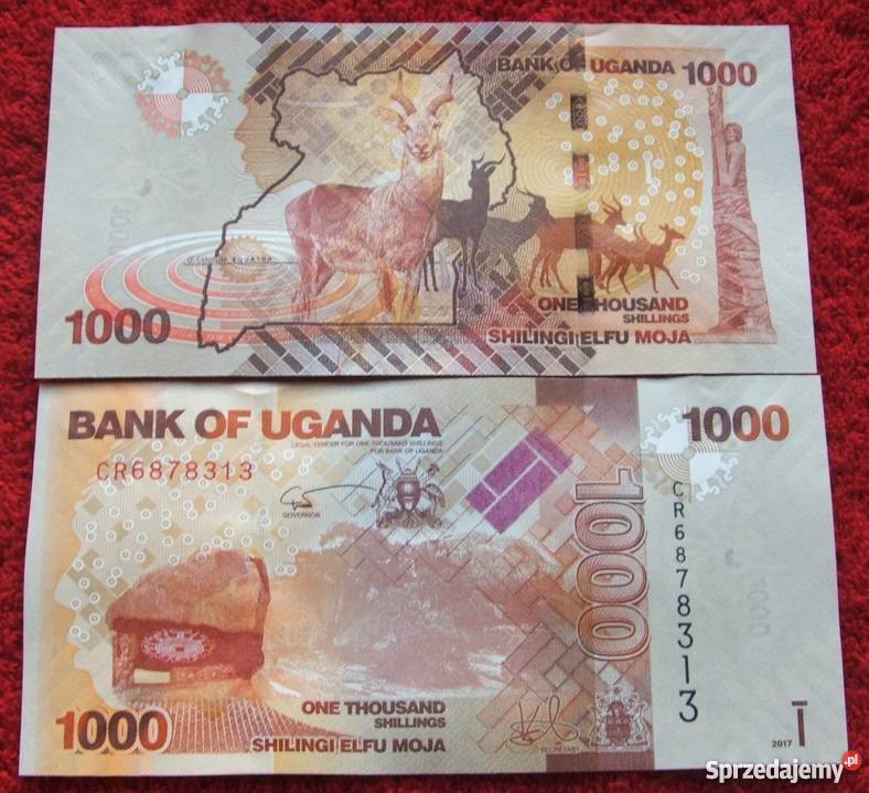 UGANDA 1000 SHILLINGS Kolekcjonerski Banknot 1 Katowice