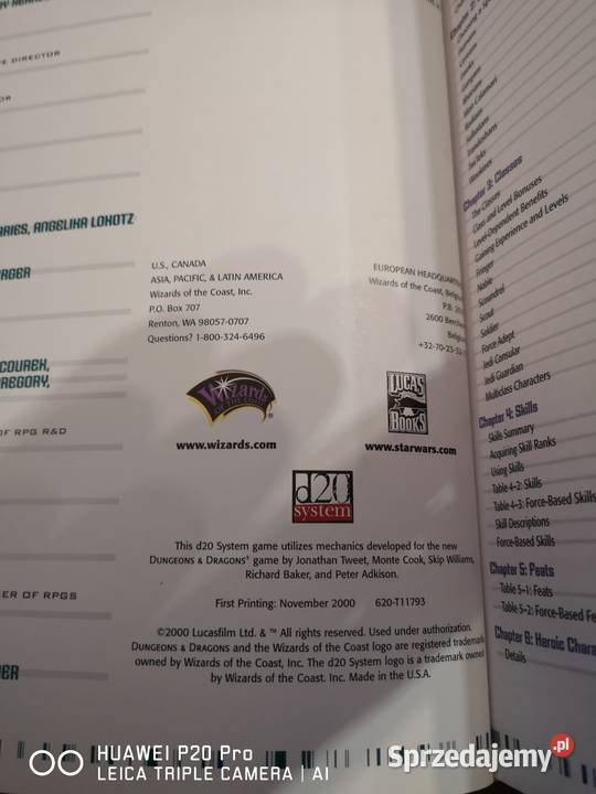 Star Wars Roleplaying Game Core Rulebook Jaworzno sprzedam