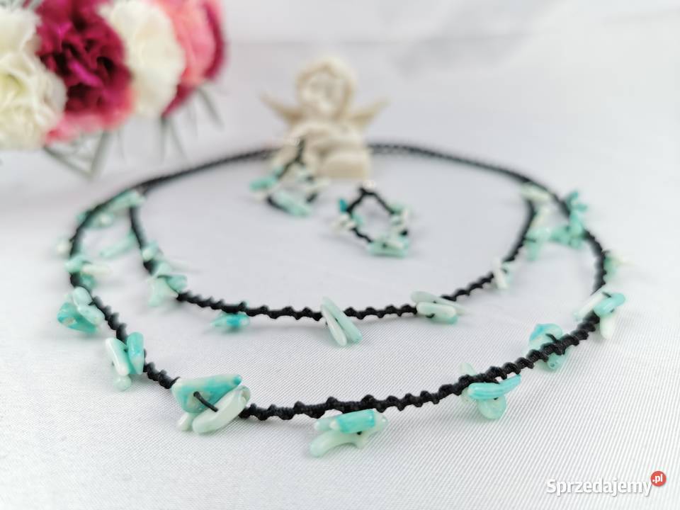 Biżuteria frywolitkowa Naszyjniki sprzedam