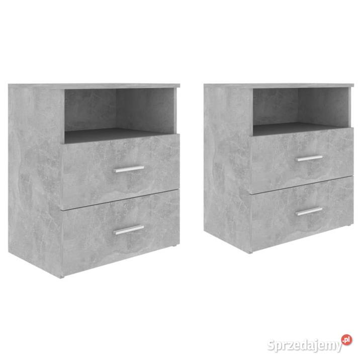 vidaXL Szafki nocne 2 szarość betonu 50x32x60