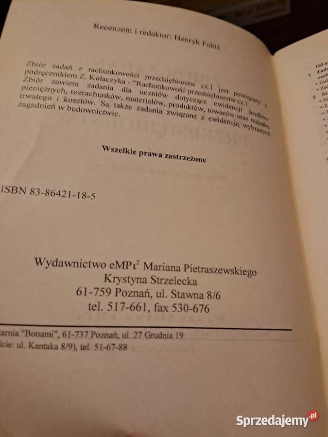 Zbiór z rachunkowości Wrocław