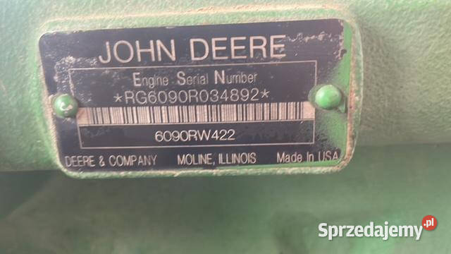 John Deere 6090RW422 blok cylindrów wał głowica Pozostałe Jastrzębniki