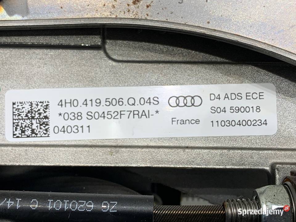 KOLUMNA KIEROWNICZA AUDI A8 D4 4H0419506Q 0918 osobowe Kolumny kierownicze