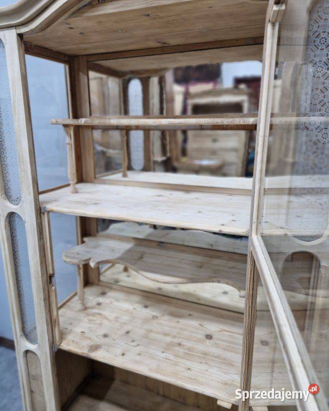 Ładna Dębowa Serwantka Ludwikowska AntykiMarki Marki