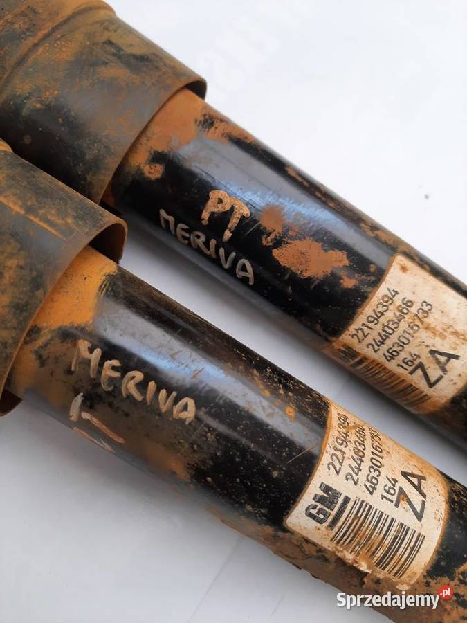 Opel Meriva A komplet amortyzatorów tylnych tył łódzkie Ksawerów sprzedam