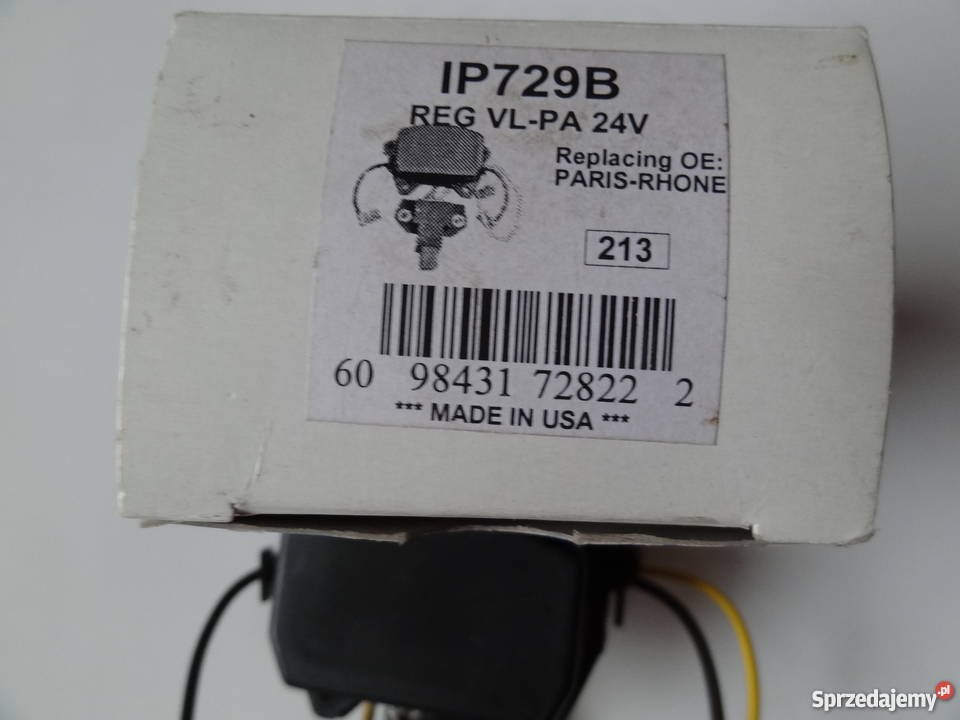 Regulator napięcia 24V typ IP 729B VOLVOPENTA Szczecin sprzedam
