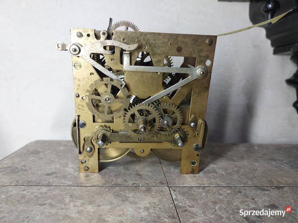 710 Mechanizm starego zegara ściennego Mauthe Tczew