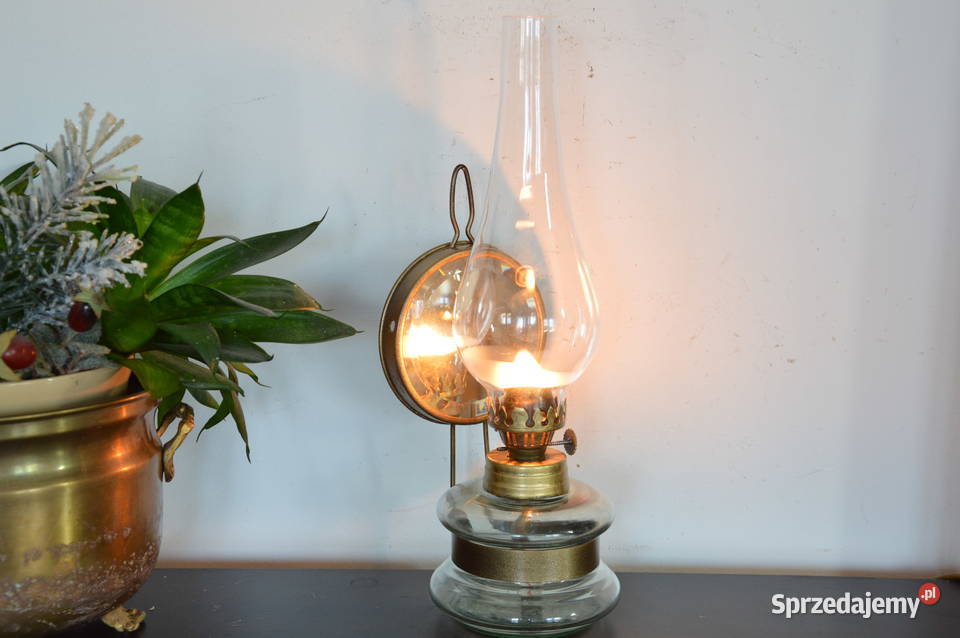 lampa naftowa stara wisząca stojąca z lusterkiem Jastrzębie-Zdrój sprzedam