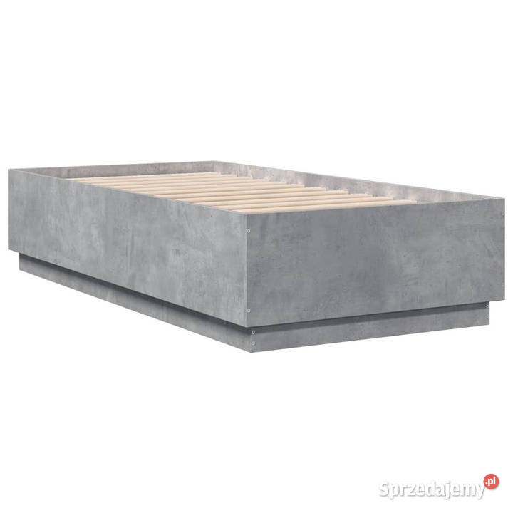Rama łóżka z LED szarość betonu 75x190 WM3209670 Warszawa