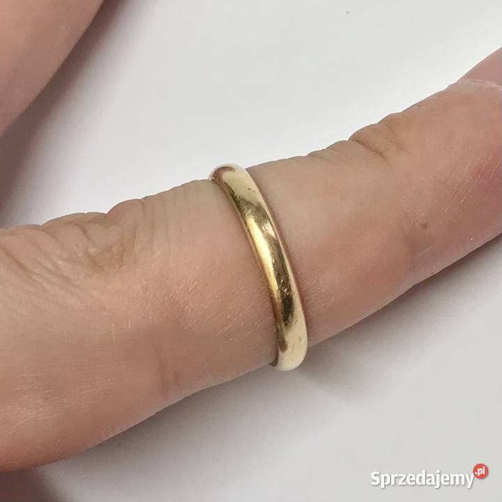 Złota OBRĄCZKA damska 585 14K WARMET KLASYCZNA Warszawa