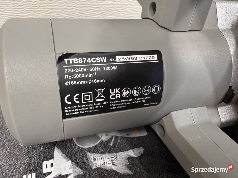 Piła tarczowa Titan 165mm 1200W 2025r pilarka Lesieniec