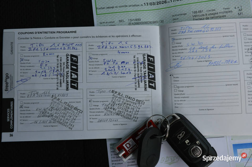 Fiat Tipo 16 Diesel Serwisowany LED Kamera Navi Fiat Hrubieszów