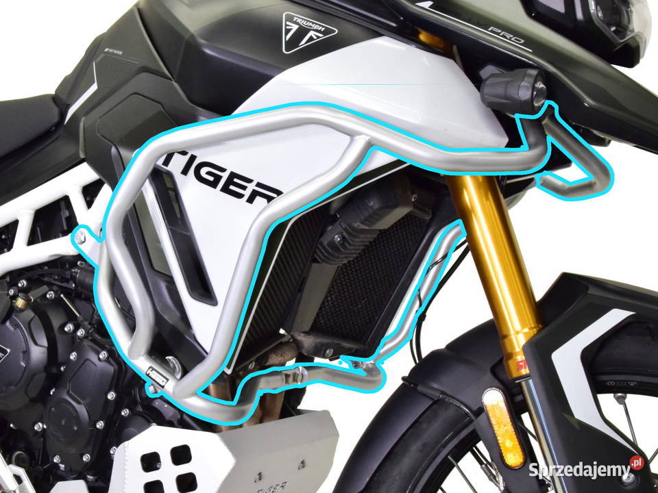 Gmole do Triumph Tiger 900 2024 Górne srebrne Częstochowa